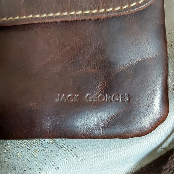 Jack Georges Voyager leather crossbody - Picture 4 of 6